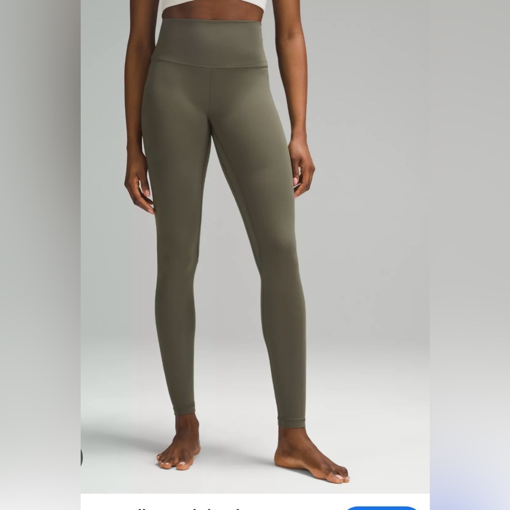 Lululemon align high rise size 10 army green full length
